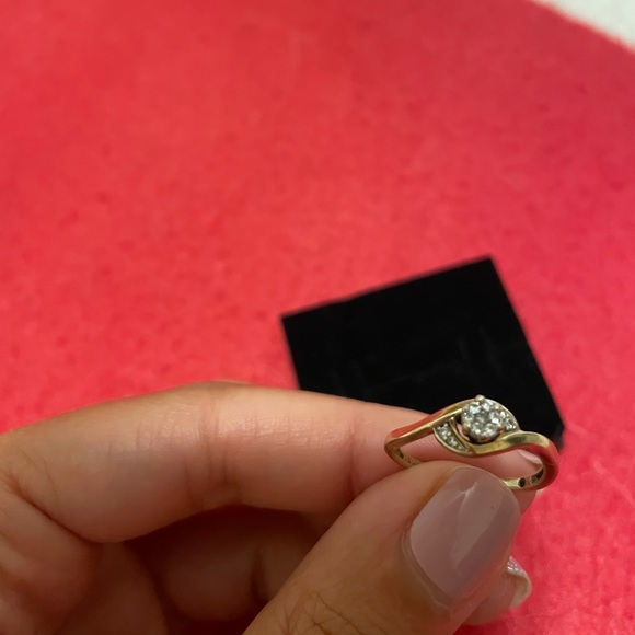 SOLD!!!Yellow gold diamond ring - Picture 4 of 4